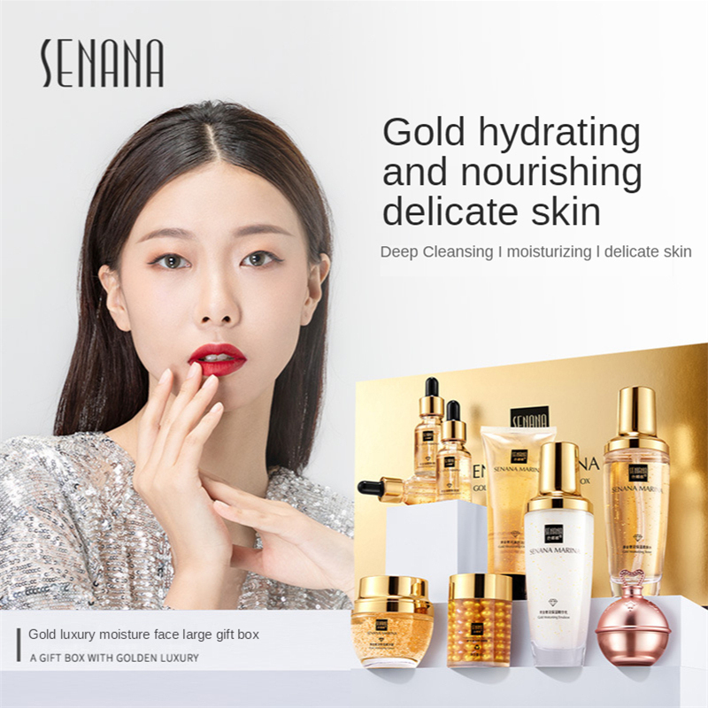 Women 24K Gold Skin Care Set 9 - Luxury Skincare Set For Women ulasan dan harga