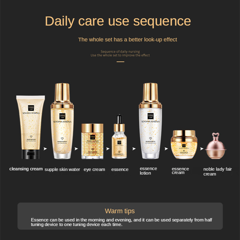 Women 24K Gold Skin Care Set 9 - Luxury Skincare Set For Women ulasan dan harga