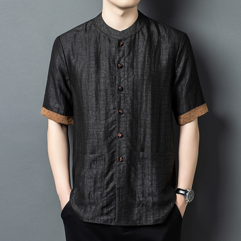 Real Silk 100% Collarless Shir - Luxury Skincare For Men ulasan dan harga