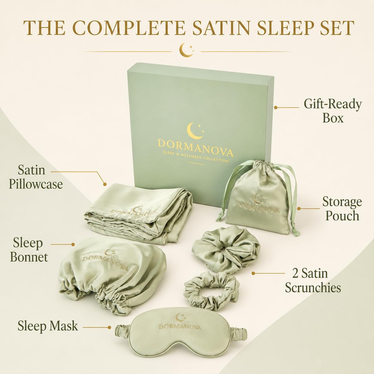 Luxury Satin Sleep Set – Satin - Luxury Skincare Mask ulasan dan harga