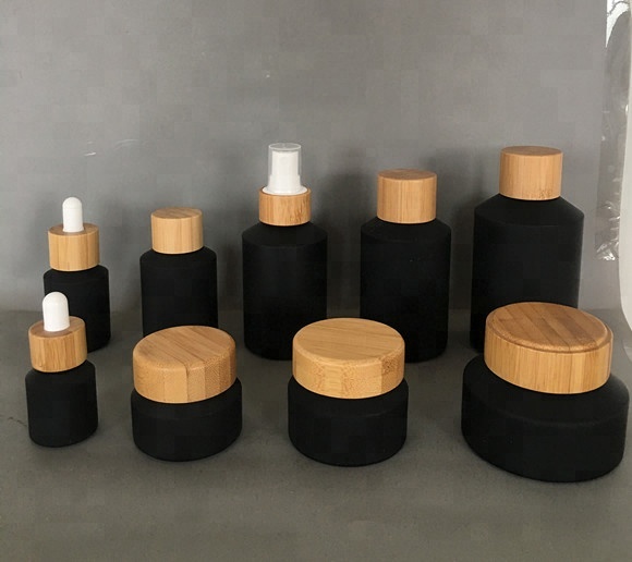 60pcs 120ml black matte glass  - Luxury Skincare Mask ulasan dan harga
