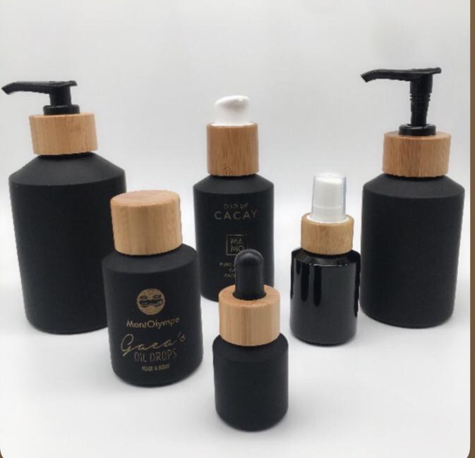 60pcs 120ml black matte glass  - Luxury Skincare Mask ulasan dan harga