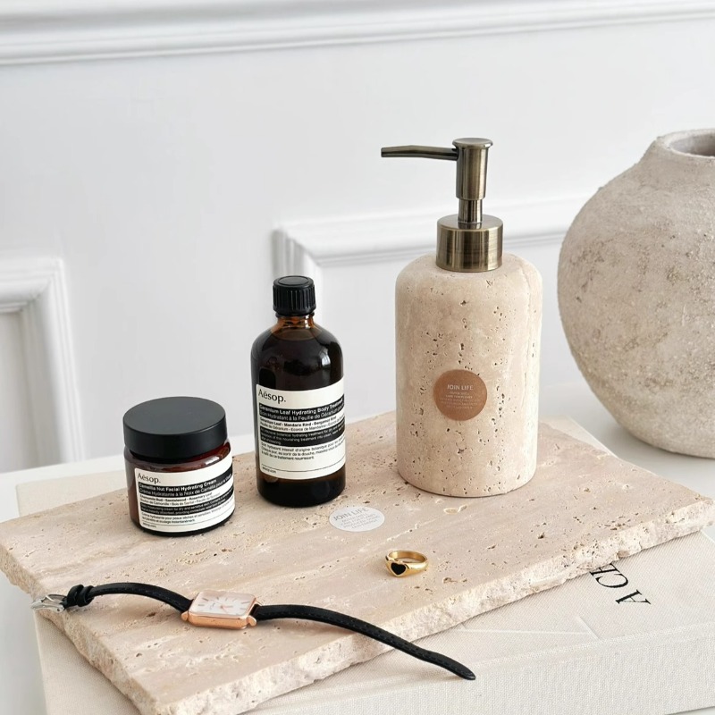 Natural Stone Lotion Dispenser - Luxury Natural Skincare ulasan dan harga