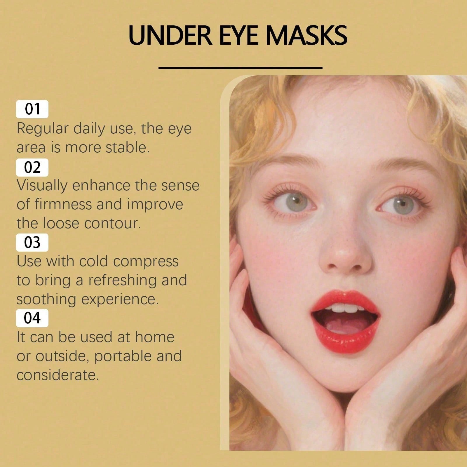 24K Gold Eye Mask, 60 Count Lu - Luxury Skincare Moisturizer ulasan dan harga
