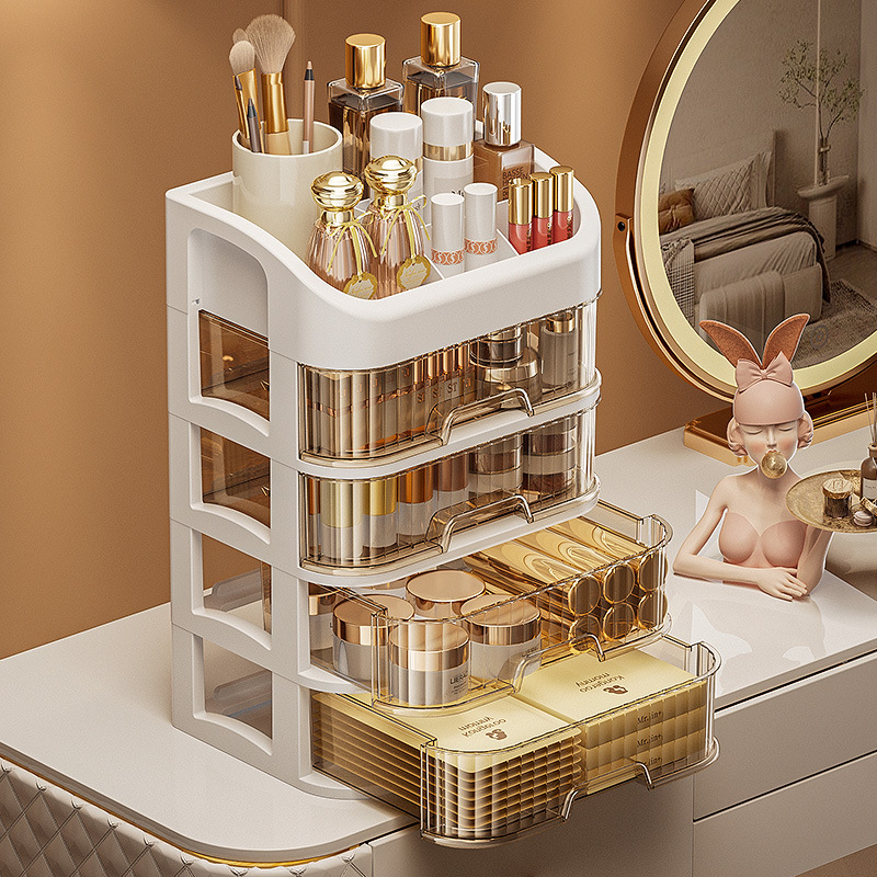 Cosmetics storage box desktop  - Luxury Skincare Mask ulasan dan harga